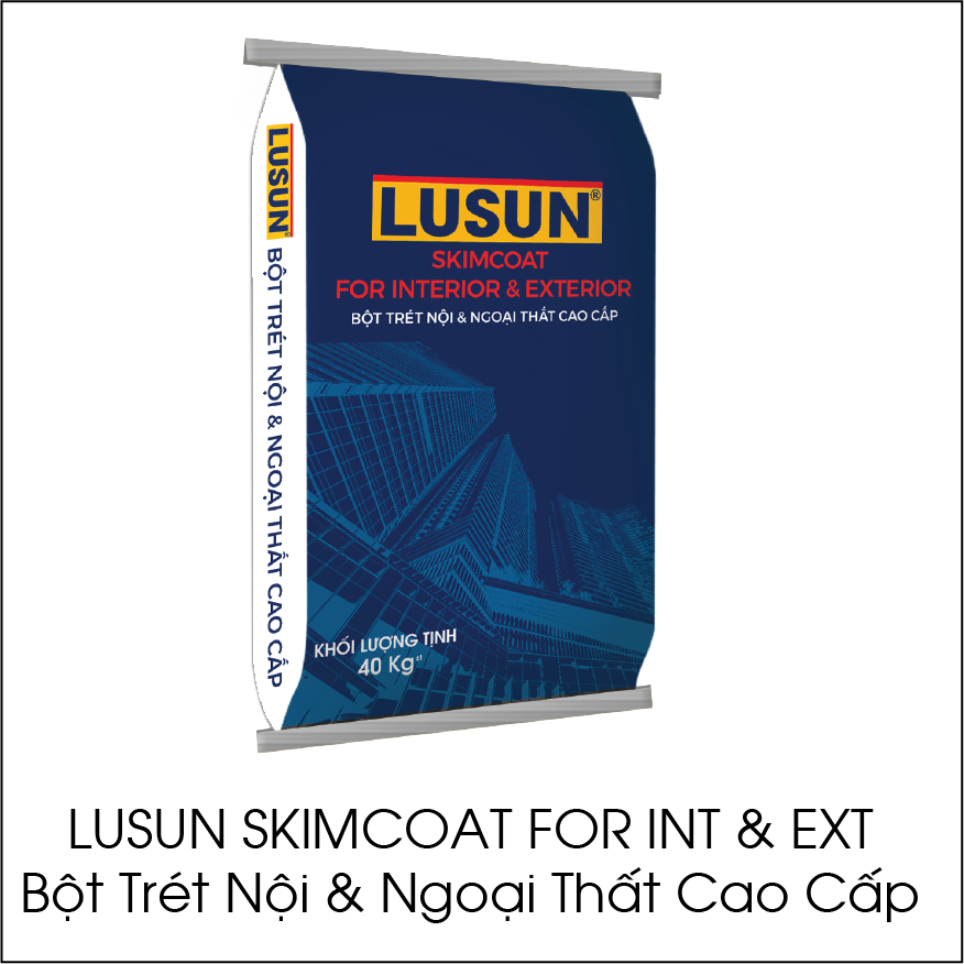 Lusun Skimcoat For Int & Ext bột trét nội & ngoại thất cao cấp